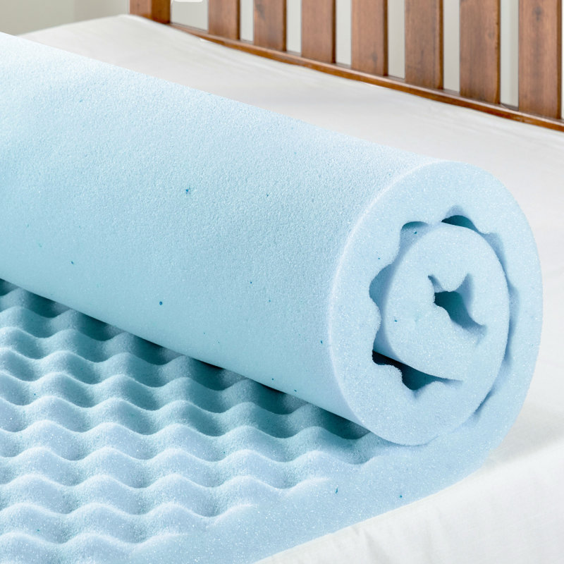 Mellow Egg Crate Gel2 2'' Gel Memory Foam Mattress Topper Wayfair